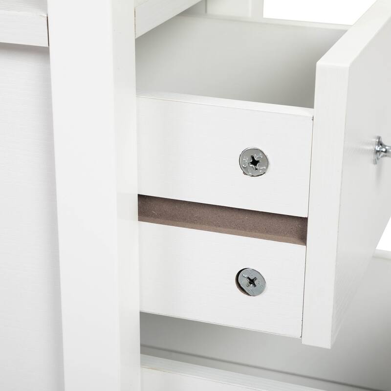End Table with Charging Station, Narrow Sofa Side Table, Laundry Room Storage Wooden Nightstand Bedroom Furniture, White