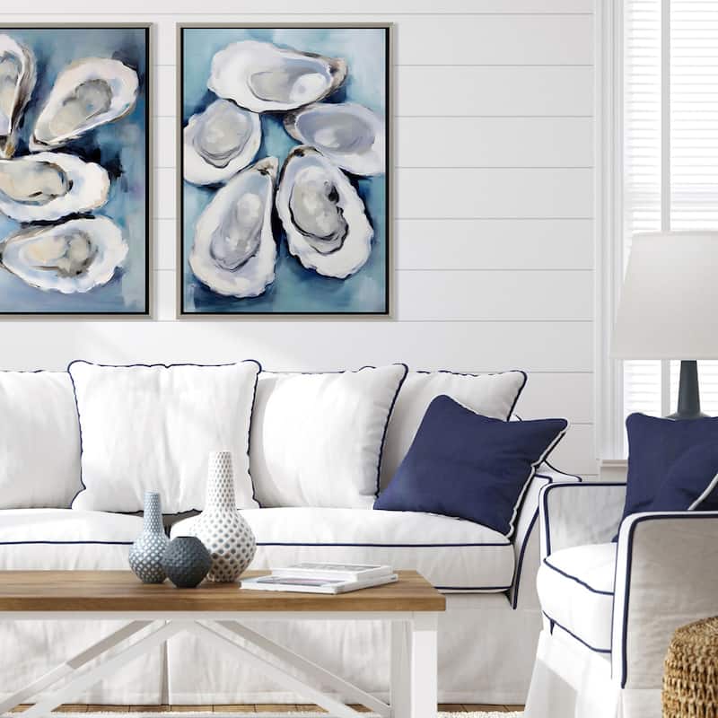 Five Oysters - Giclee on Canvas