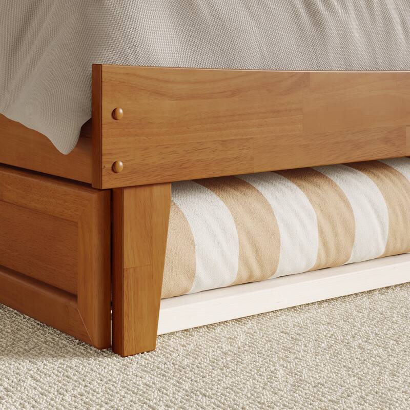 Phoenix Wood Platform Bed with Trundle