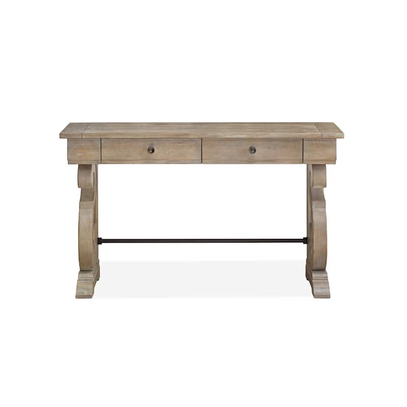 Magnussen Home Tinley Park Dove Tail Grey Rectangular Sofa Table - 50''W x 16''D x 29''H