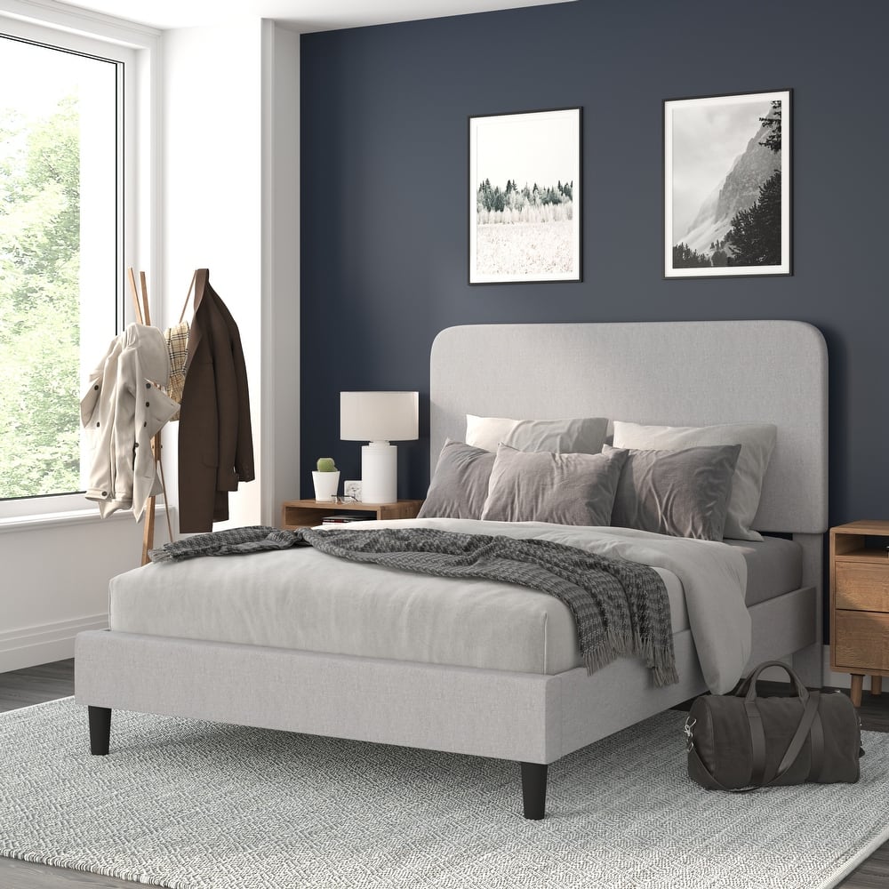 Upholstered Platform Bed with headboard