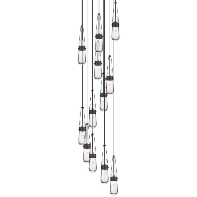 Innovations Lighting 126-452-1P-21-24 Milan Pendant Milan 12 Light 24"