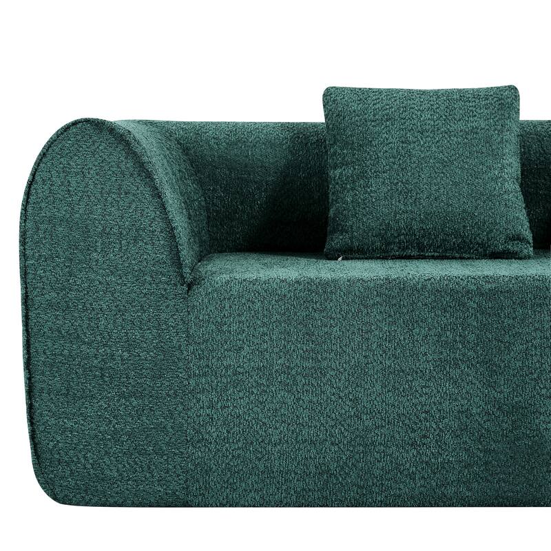 Christopher Knight Home - Curved Modular 110" Upholstered Sectional Sofa