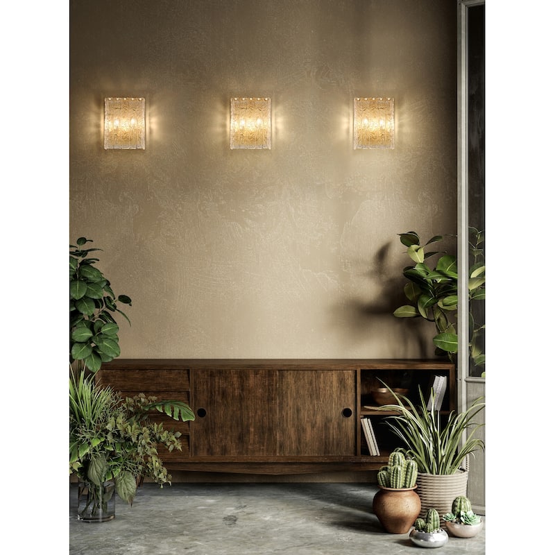 Z-Lite 1943-2S Glacier 12" Tall Bathroom Sconce