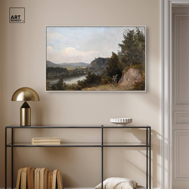 Hilltop Tower View I Canvas by Art Remedy