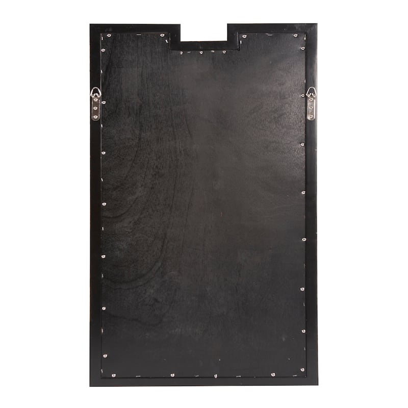 Allan Andrews Gold Rectangular Notch Cut Out Wood Framed Wall Mirror - 48"H x 30"W