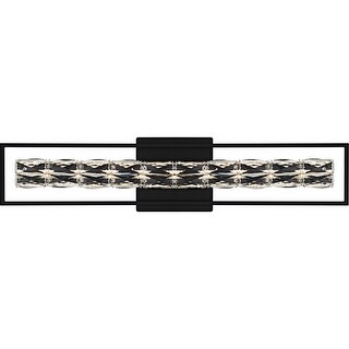 Dazzle Integrated LED Matte Black Bath Light with CCT Switch