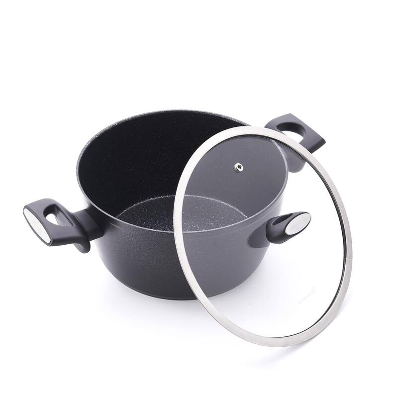 2 Piece 3 Liter Alumium Nonstick Low Casserole Dish with Lid