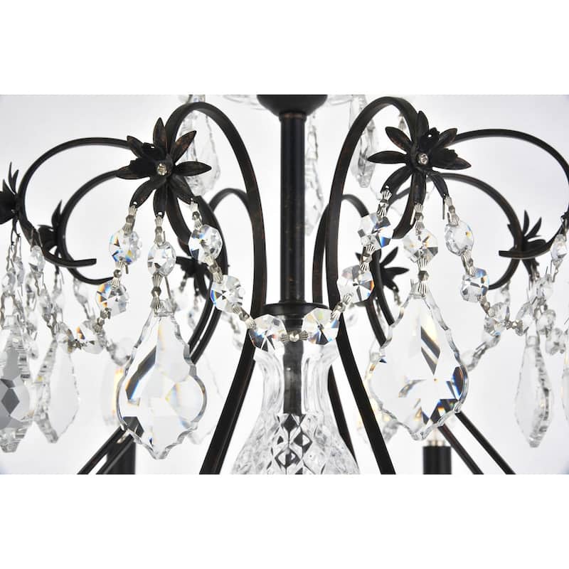 Fleur Illumination 8-light Dark Bronze Chandelier