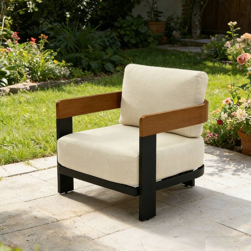 Patio Chair With Cushions - Black