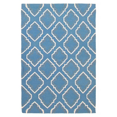 Ankara Blue Kilim 5'3" x 7'10" - 5'3 x 7'10