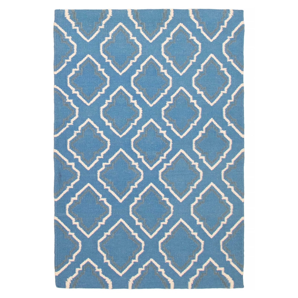 Ankara Blue Kilim 5'3" x 7'10" - 5'3 x 7'10