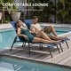 preview thumbnail 18 of 62, Set of 4 Lounge Chairs Outdoor Chaise Lounge with Arms and Adjustable Back