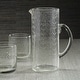 preview thumbnail 2 of 1, Tuscan Handmade Etched Glass Pitcher