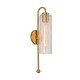 preview thumbnail 19 of 20, 19.53" Single Wall Sconce with Glass Cylinder Shade - W3.54"