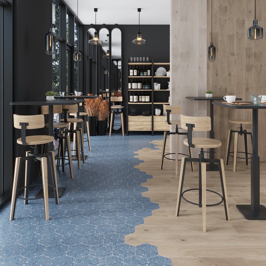 Apollo tile 8" x 9" Terra Mia Matte Blue Porcelain Tile (9.93 sq ft/case) - 25 Pack