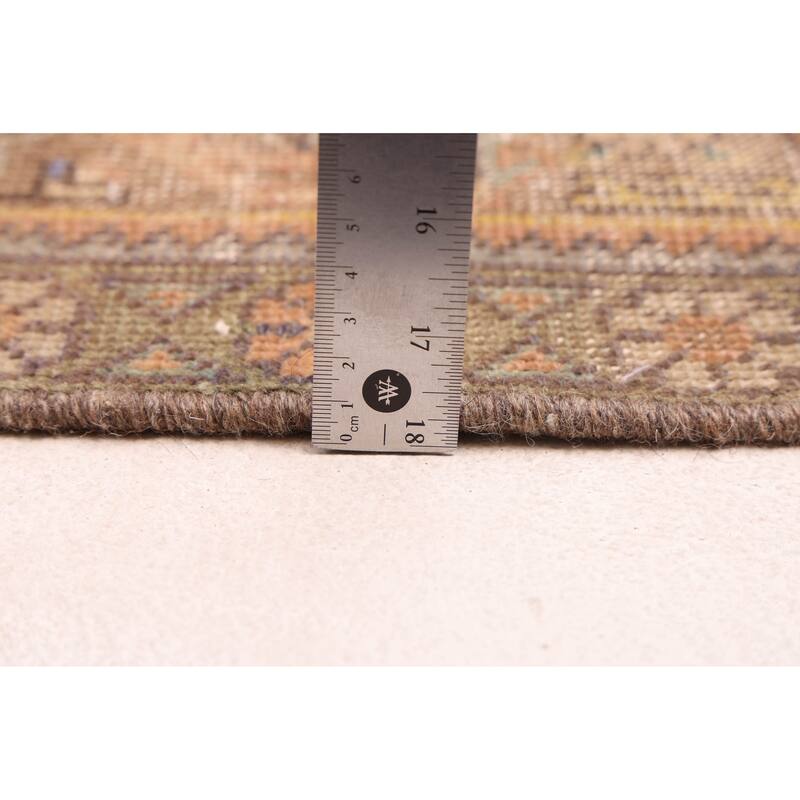 ECARPETGALLERY Hand-knotted Antalya Vintage Copper Wool Rug - 9'6 x 12'6