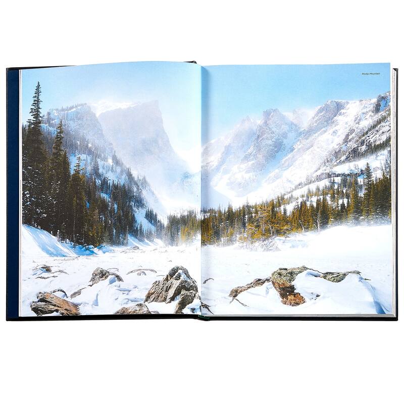 Graphic Image Roaming America Coffee Table Book, Leather, Navy