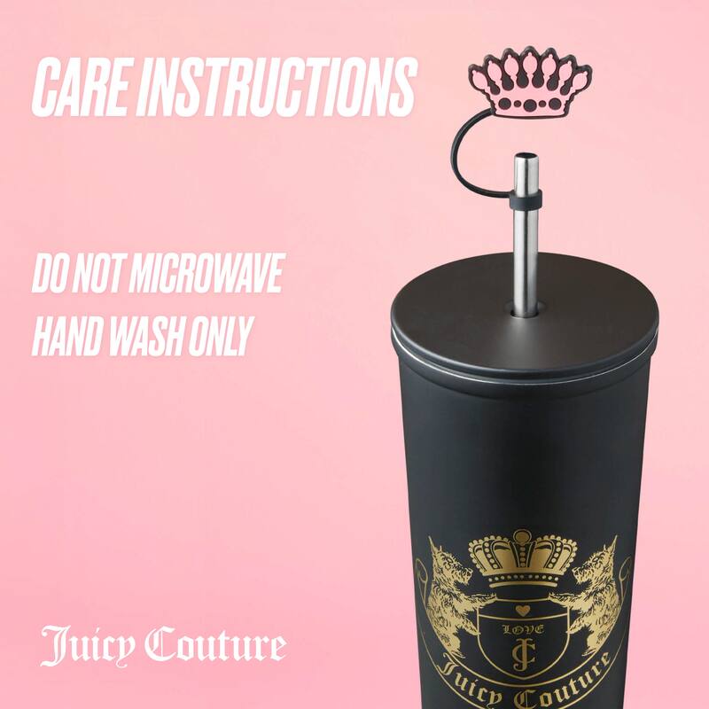 Juicy Couture Hydration Stainless Steel Couture Cup 6-Piece Set