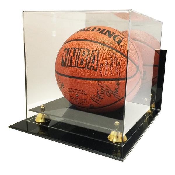Wall Mount Deluxe Acrylic NBA NCAA Basketball Display Case with Mirror - New!