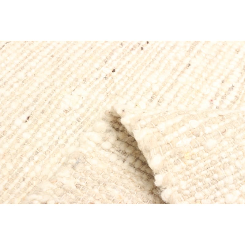 ECARPETGALLERY Braid weave Sienna Tan Wool Rug - 5'1 x 7'10