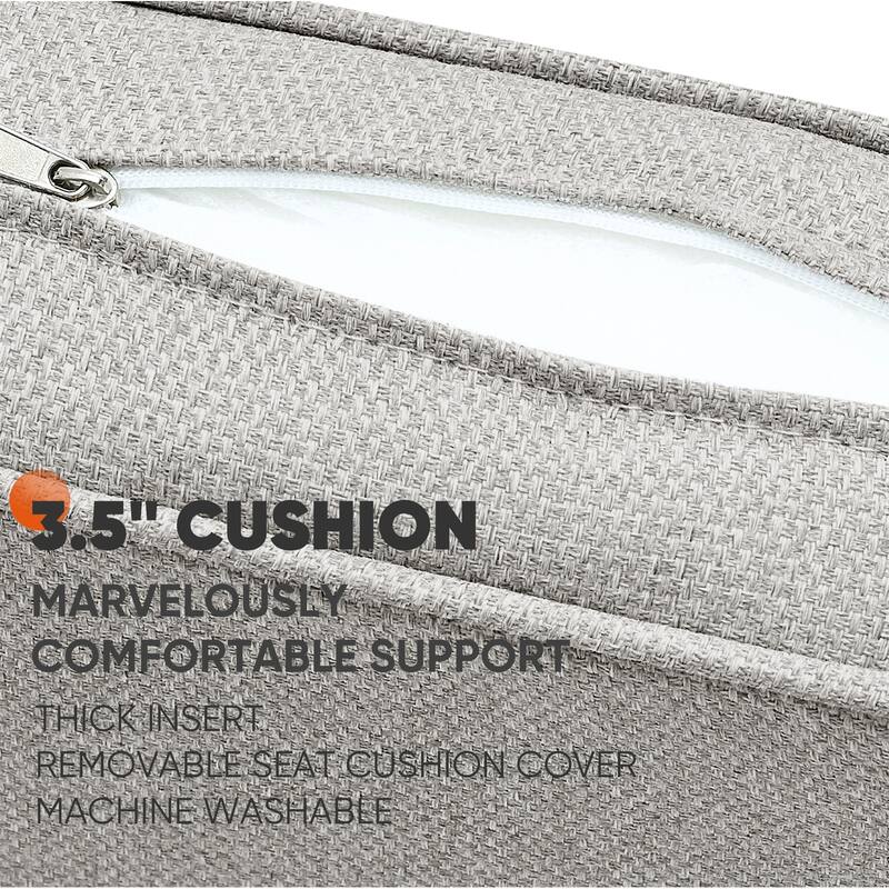 Outdoor Glider Loveseat Patio Sofa Brown-Beige - Brown