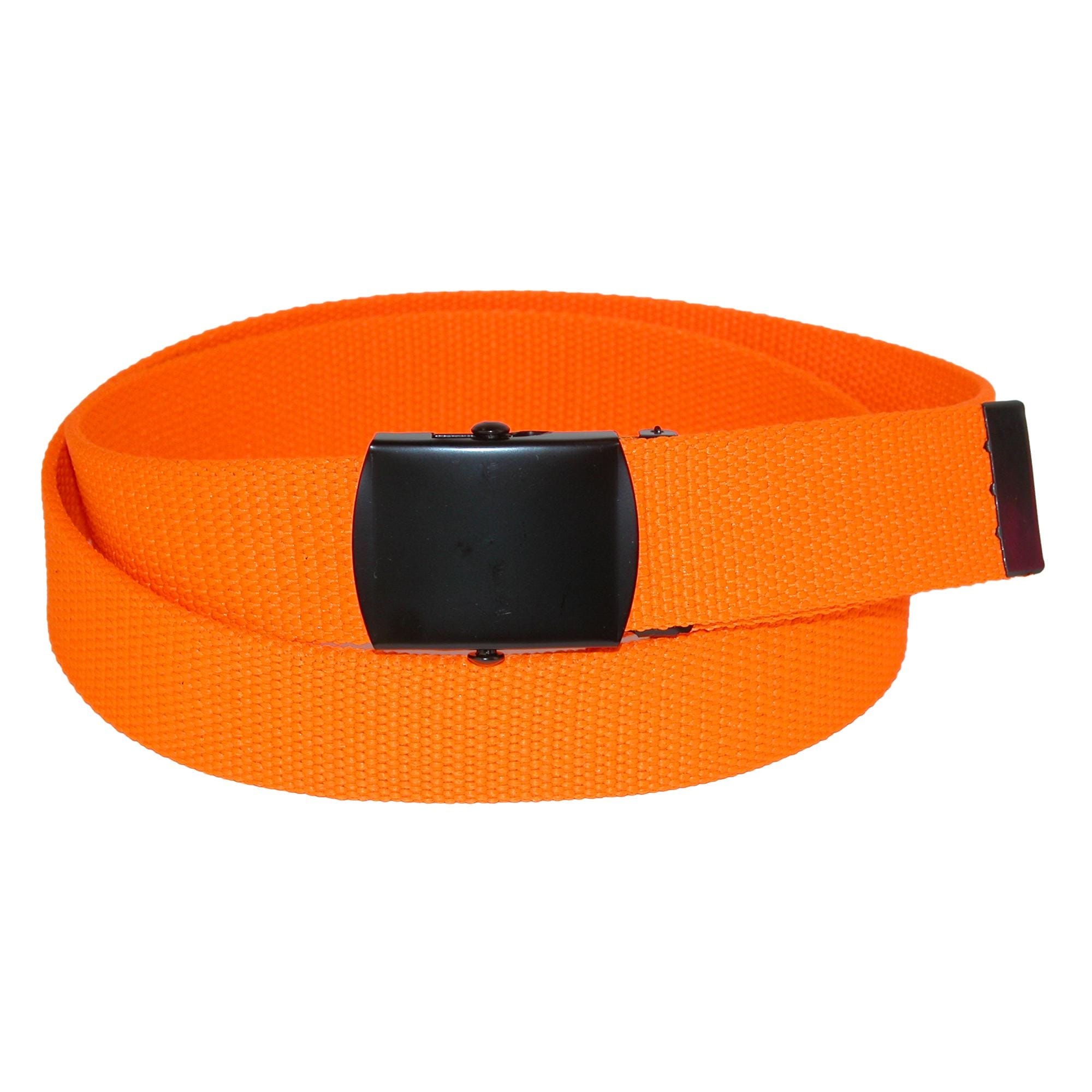 Belts CTM® Adjustable Neon Fabric Web Belt Green Clothing & Accessories