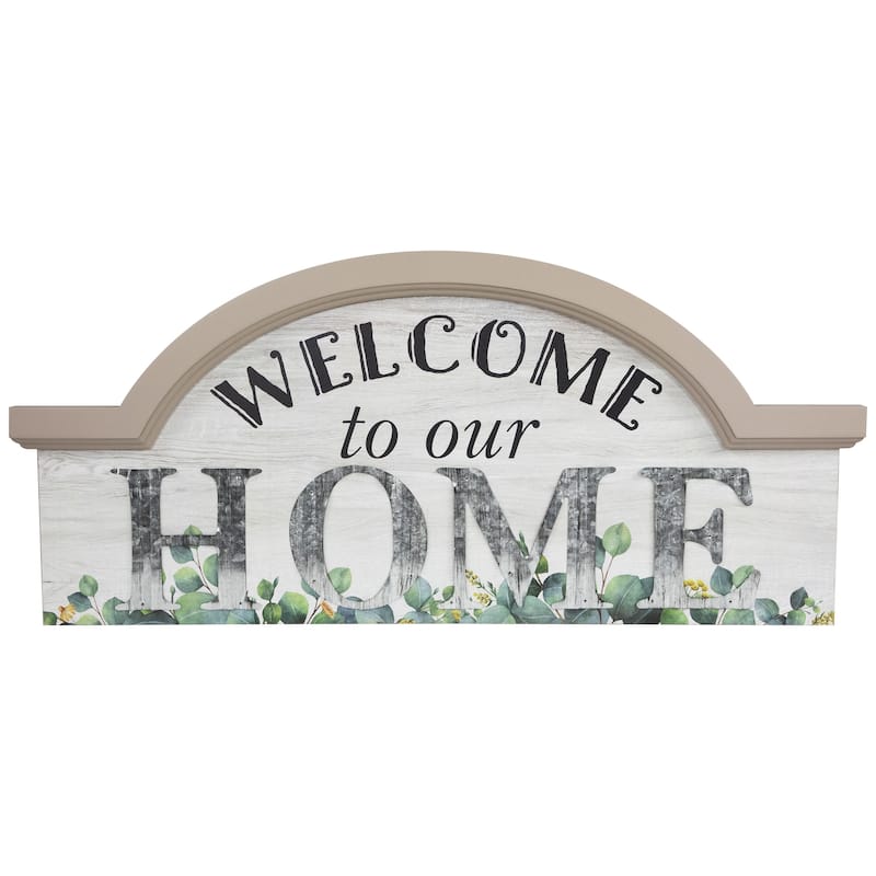 Welcome to Our Home Wall Sign - 29.75"