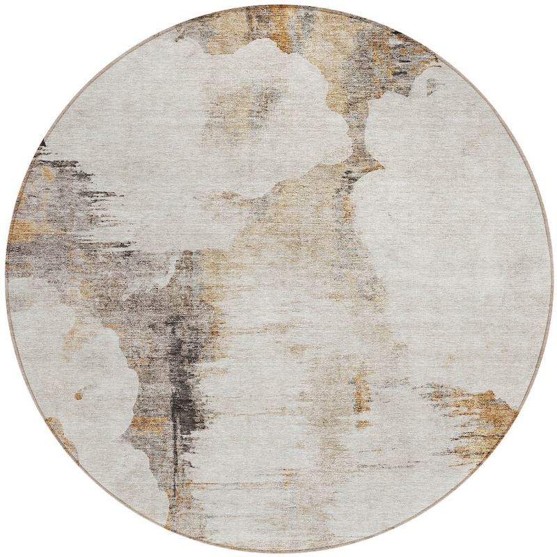 HomeRoots Abstract Transitional Rectangle Outdoor Rug