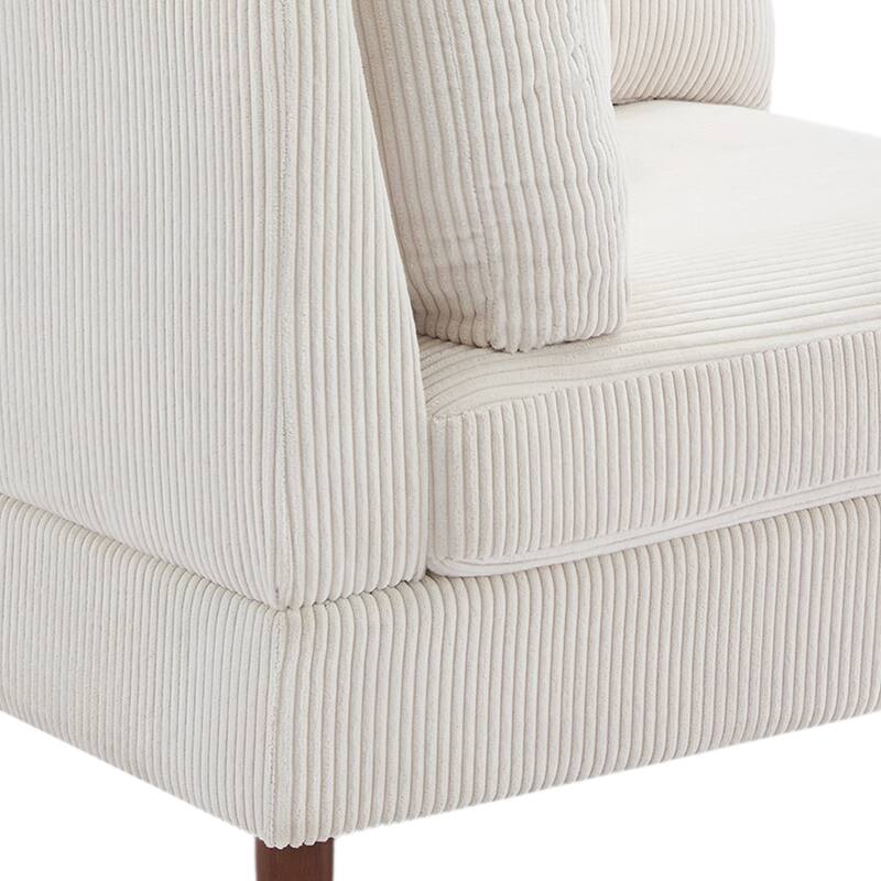80.3" W Upholstered 3-Piece Sectional Modular Sofa