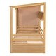 preview thumbnail 19 of 18, Twin size Solid Wood House Bed with Two Drawers and Wardrobe - Kids' Bedroom Furniture