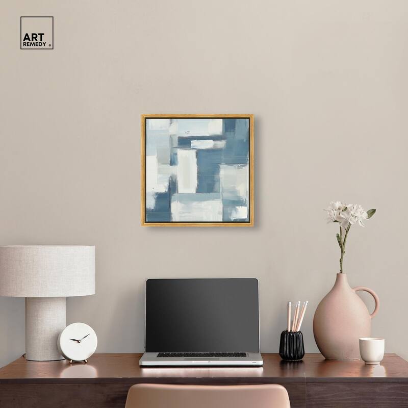 Deconstructed Blue III Canvas by Art Remedy