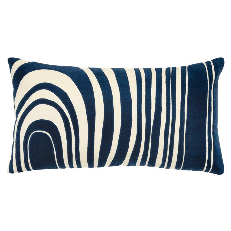 Rizzy Home Transitional Down Filled Pillow - 14"x26"