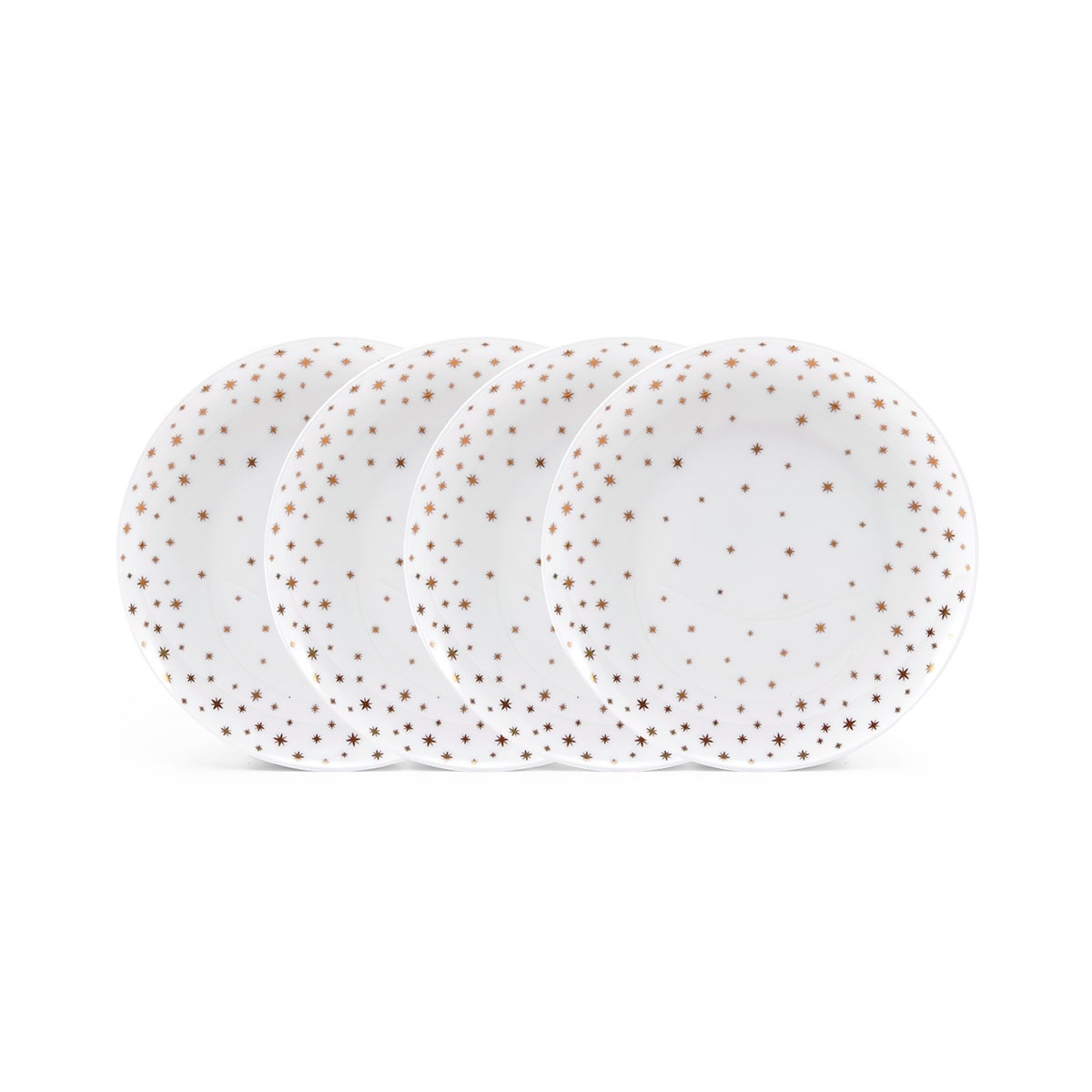 Mikasa Set of Millie Gold Salad Plates, 9 Inch - 9-in