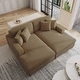 preview thumbnail 48 of 137, Oversized Modular Sectional Sofa Set with Pillows for Living Room Camel/2 Chaise