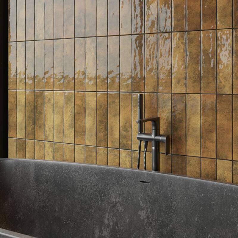 Melanie 3" x 12" Zellige Subway Wall Tiles
