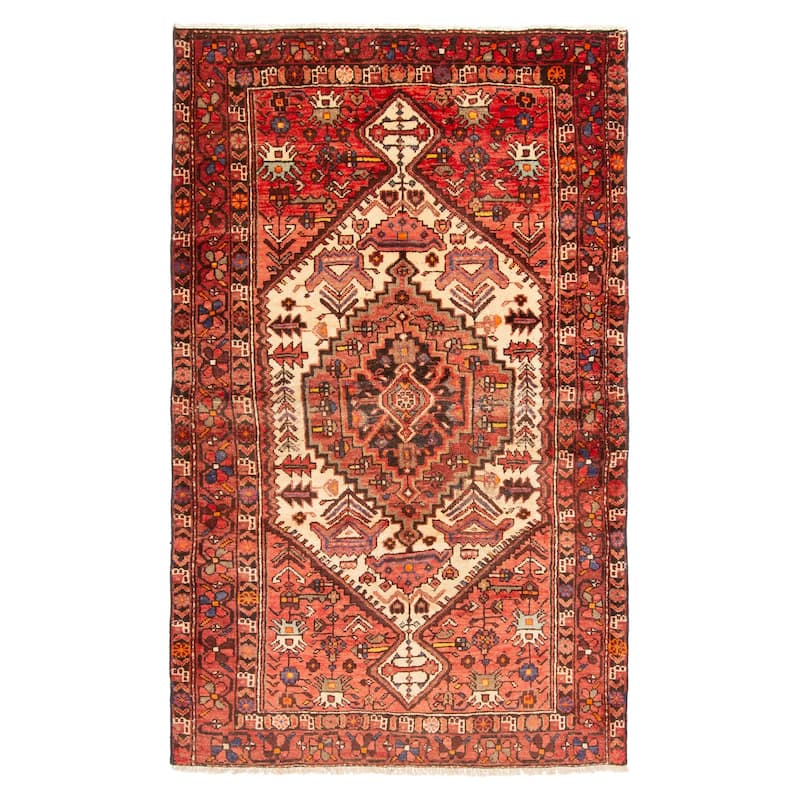 ECARPETGALLERY Hand-knotted Anadol Copper Wool Rug - 4'3 x 6'11