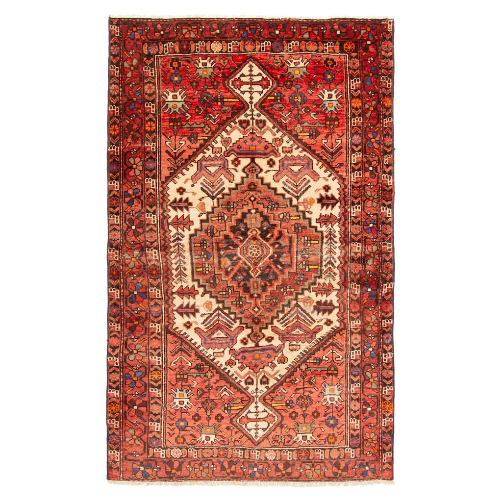ECARPETGALLERY Hand-knotted Anadol Copper Wool Rug - 4'3 x 6'11