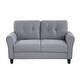 preview thumbnail 12 of 16, Modern Design Loveseat and 3-Seat Sofa, Living Room Sofa Set Linen Upholstered Couch Furniture for Home, Easy Assembly