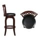 preview thumbnail 23 of 21, Rovinj Upholstered Back Swivel Bar Stool - Barstool