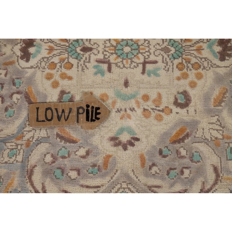 Blue Floral Tabriz Persian Rug Handmade Traditional Wool Carpet - 6'7"x 9'7"