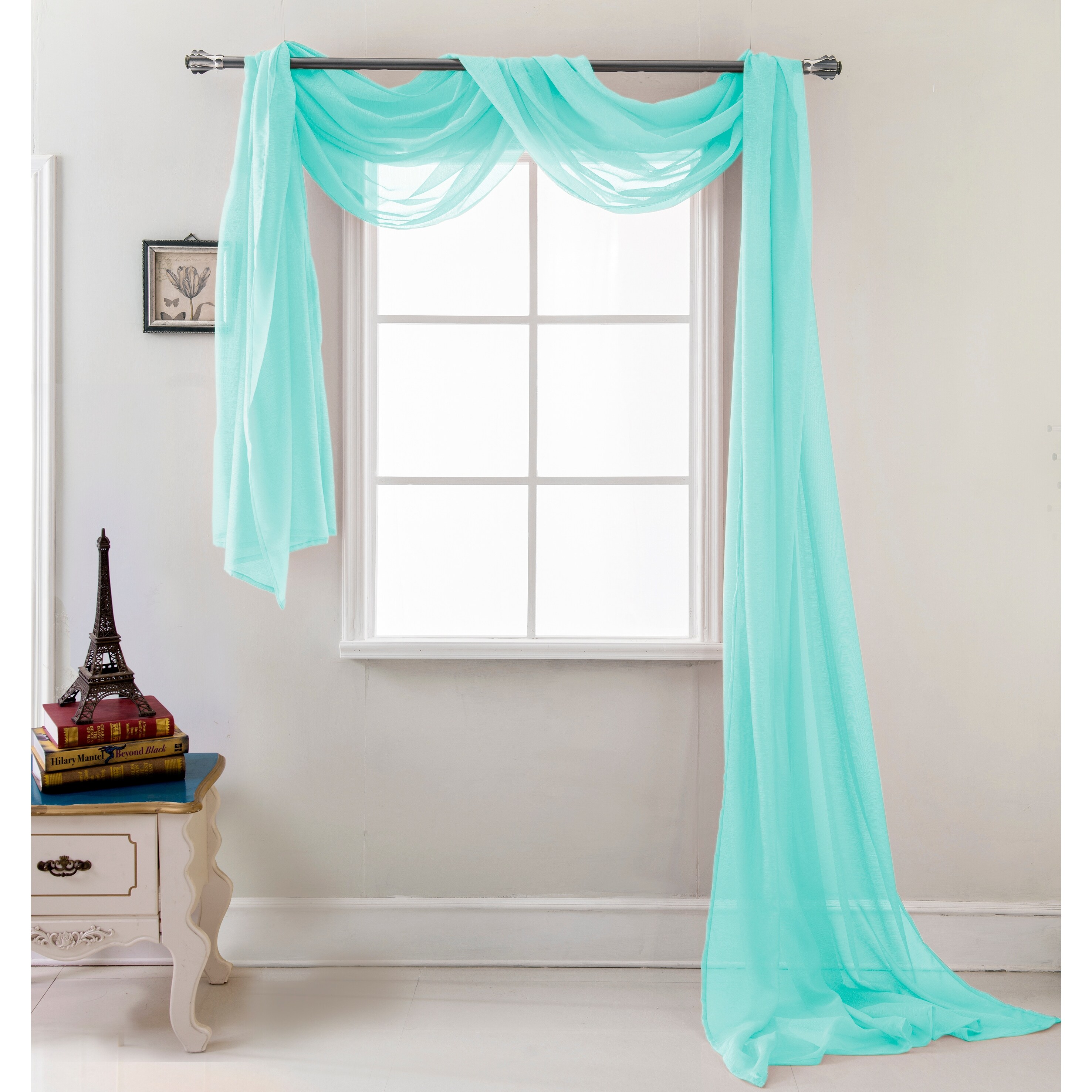 Bed bath and beyond window scarf sales