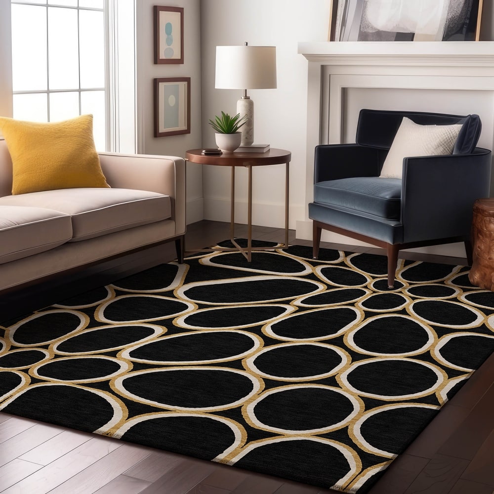 Premium Washable Super Soft Contemporary Bubble Mayfield Rug