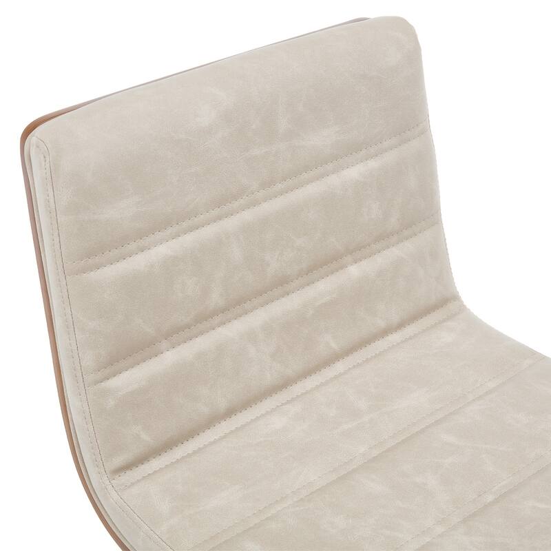 Faux Leather Upholstered Swivel Bar Stools, Counter Stool