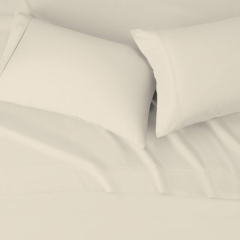 Color Sense 100% Cotton 300TC Ultra-Soft & Silky Wrinkle-Resistant Sheet Set