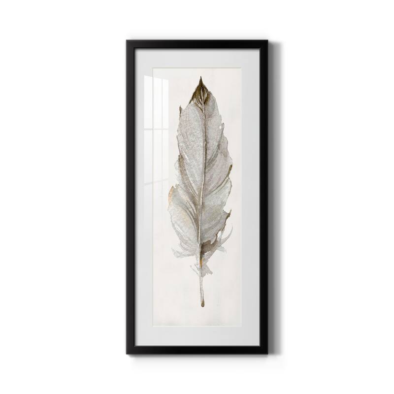 Neutral Feather II-Premium Gallery Framed Print