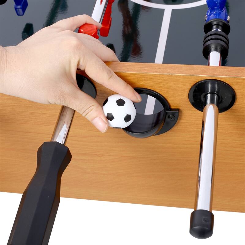 54" Hurricane Foosball Table for Family Game Rooms with Cherry Finish