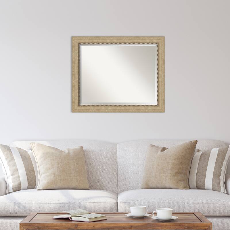 Beveled Wall Mirror - Astor Black Frame