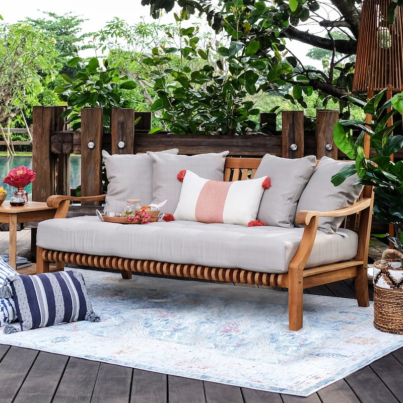 Cambridge Casual Chara 4-piece Teak Patio Conversation Set