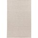 preview thumbnail 14 of 18, Hand-woven Warsaw Wool Area Rug Grey - 3' 3" x 5' 3"